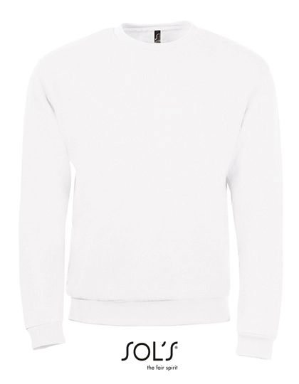 Men´s Spider Round-Neck Sweatshirt zum Besticken und Bedrucken in der Farbe White mit Ihren Logo, Schriftzug oder Motiv.