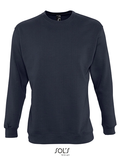 Unisex Sweatshirt Supreme zum Besticken und Bedrucken in der Farbe Navy mit Ihren Logo, Schriftzug oder Motiv.