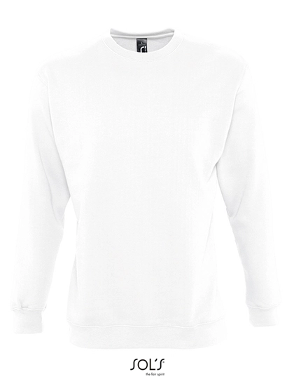Unisex Sweatshirt Supreme zum Besticken und Bedrucken in der Farbe White mit Ihren Logo, Schriftzug oder Motiv.