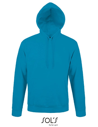 Unisex Hooded Sweat-Shirt Snake zum Besticken und Bedrucken in der Farbe Aqua mit Ihren Logo, Schriftzug oder Motiv.