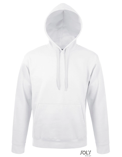 Unisex Hooded Sweat-Shirt Snake zum Besticken und Bedrucken in der Farbe White mit Ihren Logo, Schriftzug oder Motiv.