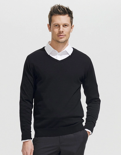 Men´s V-Neck Sweater Galaxy zum Besticken und Bedrucken mit Ihren Logo, Schriftzug oder Motiv.