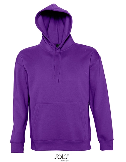 Hooded-Sweater Slam zum Besticken und Bedrucken in der Farbe Dark Purple mit Ihren Logo, Schriftzug oder Motiv.