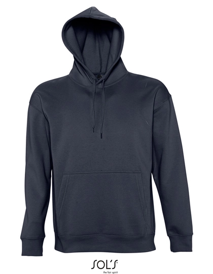 Hooded-Sweater Slam zum Besticken und Bedrucken in der Farbe Navy mit Ihren Logo, Schriftzug oder Motiv.