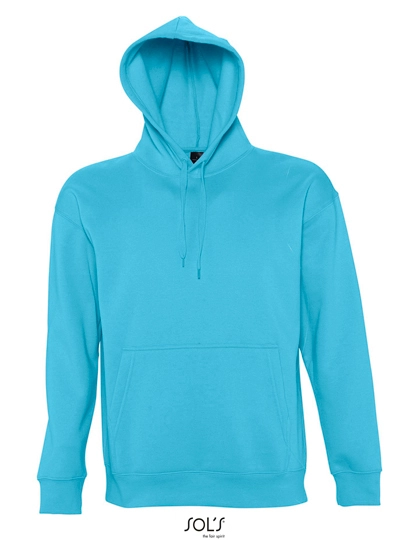 Hooded-Sweater Slam zum Besticken und Bedrucken in der Farbe Turquoise mit Ihren Logo, Schriftzug oder Motiv.