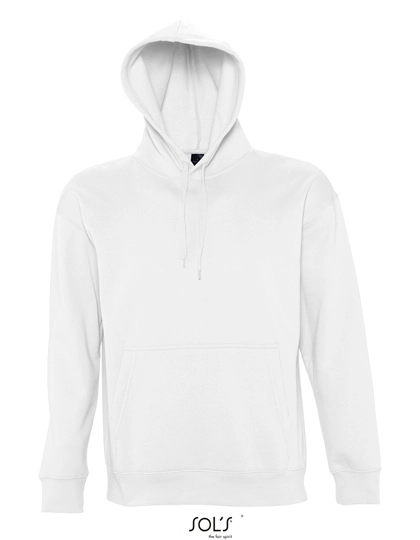 Hooded-Sweater Slam zum Besticken und Bedrucken in der Farbe White mit Ihren Logo, Schriftzug oder Motiv.