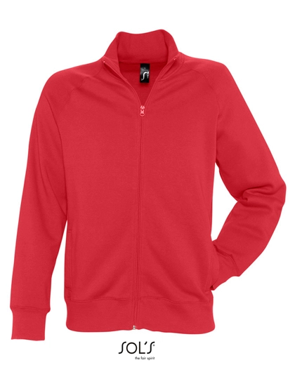 Men´s Zipped Jacket Sundae zum Besticken und Bedrucken in der Farbe Red mit Ihren Logo, Schriftzug oder Motiv.