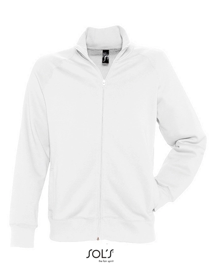 Men´s Zipped Jacket Sundae zum Besticken und Bedrucken in der Farbe White mit Ihren Logo, Schriftzug oder Motiv.