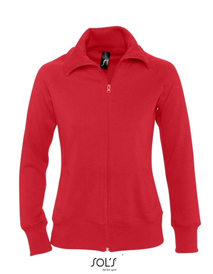 Women´s Zipped Jacket Soda zum Besticken und Bedrucken in der Farbe Red mit Ihren Logo, Schriftzug oder Motiv.