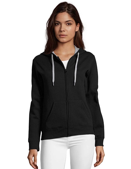 Women´s Contrast Hooded Zip Jacket Soul zum Besticken und Bedrucken mit Ihren Logo, Schriftzug oder Motiv.