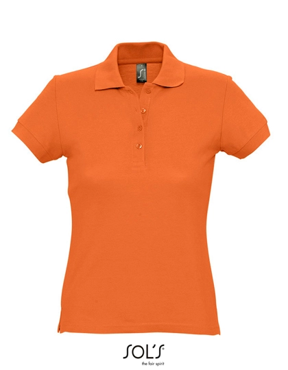 Women´s Polo Passion zum Besticken und Bedrucken in der Farbe Orange mit Ihren Logo, Schriftzug oder Motiv.