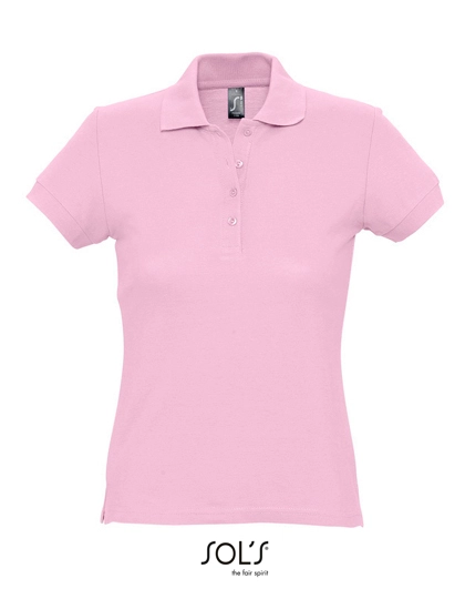 Women´s Polo Passion zum Besticken und Bedrucken in der Farbe Pink mit Ihren Logo, Schriftzug oder Motiv.