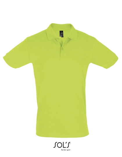 Men´s Polo Shirt Perfect zum Besticken und Bedrucken in der Farbe Apple Green mit Ihren Logo, Schriftzug oder Motiv.