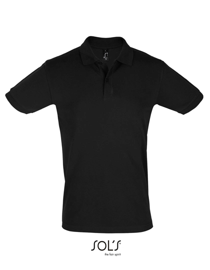 Men´s Polo Shirt Perfect zum Besticken und Bedrucken in der Farbe Black mit Ihren Logo, Schriftzug oder Motiv.