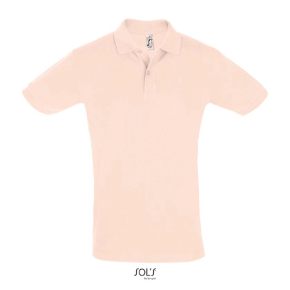 Men´s Polo Shirt Perfect zum Besticken und Bedrucken in der Farbe Creamy Pink mit Ihren Logo, Schriftzug oder Motiv.