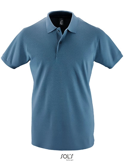 Men´s Polo Shirt Perfect zum Besticken und Bedrucken in der Farbe Slate Blue mit Ihren Logo, Schriftzug oder Motiv.