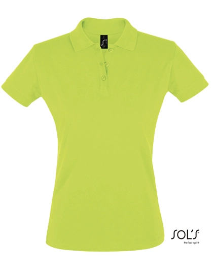Women´s Polo Shirt Perfect zum Besticken und Bedrucken in der Farbe Apple Green mit Ihren Logo, Schriftzug oder Motiv.