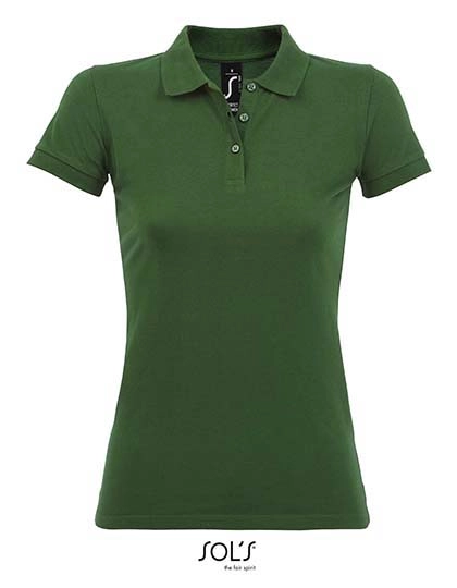 Women´s Polo Shirt Perfect zum Besticken und Bedrucken in der Farbe Bottle Green mit Ihren Logo, Schriftzug oder Motiv.