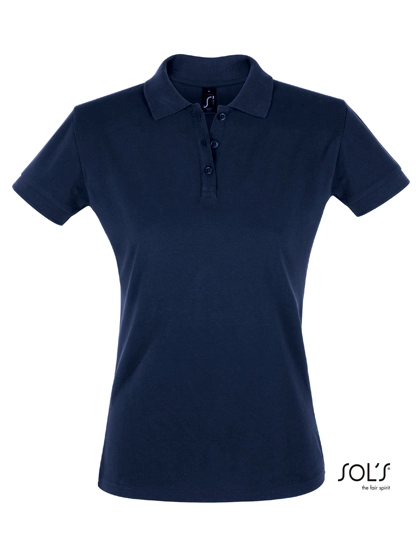 Women´s Polo Shirt Perfect zum Besticken und Bedrucken in der Farbe French Navy mit Ihren Logo, Schriftzug oder Motiv.