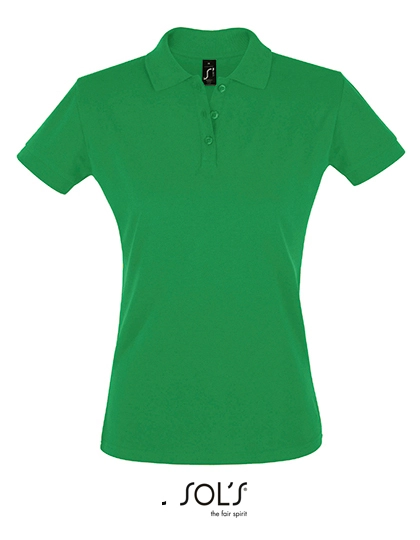 Women´s Polo Shirt Perfect zum Besticken und Bedrucken in der Farbe Kelly Green mit Ihren Logo, Schriftzug oder Motiv.