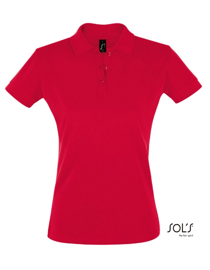 Women´s Polo Shirt Perfect zum Besticken und Bedrucken in der Farbe Red mit Ihren Logo, Schriftzug oder Motiv.