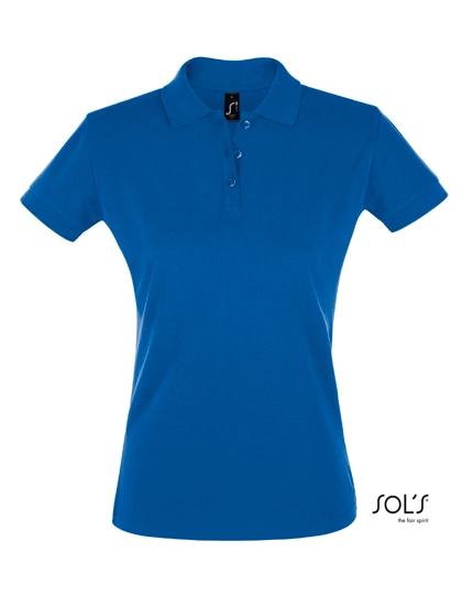 Women´s Polo Shirt Perfect zum Besticken und Bedrucken in der Farbe Royal Blue mit Ihren Logo, Schriftzug oder Motiv.