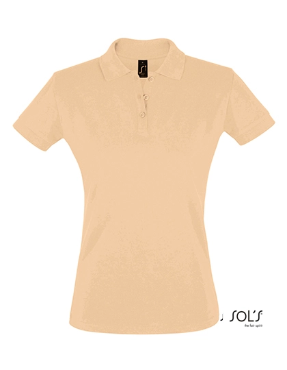Women´s Polo Shirt Perfect zum Besticken und Bedrucken in der Farbe Sand mit Ihren Logo, Schriftzug oder Motiv.