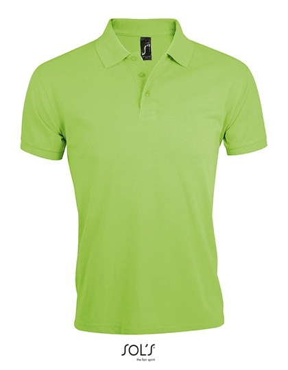 Men´s Polo Shirt Prime zum Besticken und Bedrucken in der Farbe Apple Green mit Ihren Logo, Schriftzug oder Motiv.