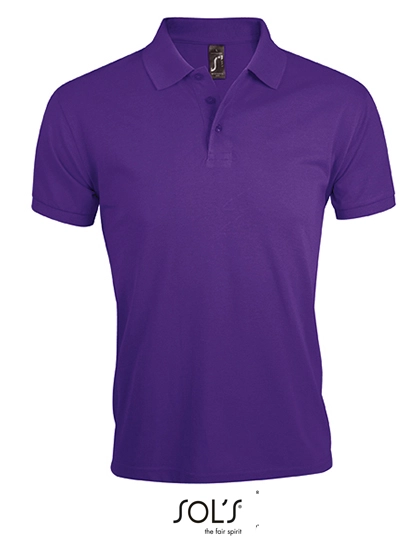 Men´s Polo Shirt Prime zum Besticken und Bedrucken in der Farbe Dark Purple mit Ihren Logo, Schriftzug oder Motiv.