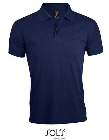 Men´s Polo Shirt Prime zum Besticken und Bedrucken in der Farbe French Navy mit Ihren Logo, Schriftzug oder Motiv.