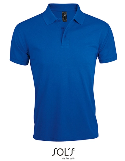 Men´s Polo Shirt Prime zum Besticken und Bedrucken in der Farbe Royal Blue mit Ihren Logo, Schriftzug oder Motiv.