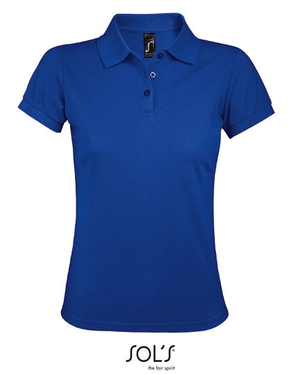 Women´s Polo Shirt Prime zum Besticken und Bedrucken in der Farbe Royal Blue mit Ihren Logo, Schriftzug oder Motiv.