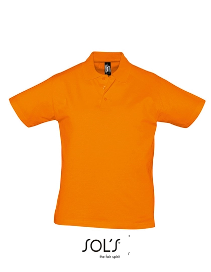 Men´s Jersey Polo Shirt Prescott zum Besticken und Bedrucken in der Farbe Orange mit Ihren Logo, Schriftzug oder Motiv.