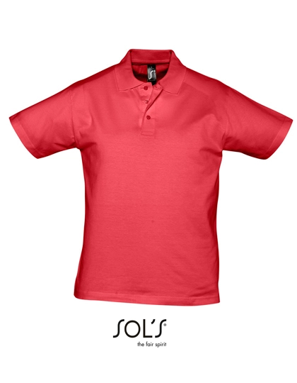 Men´s Jersey Polo Shirt Prescott zum Besticken und Bedrucken in der Farbe Red mit Ihren Logo, Schriftzug oder Motiv.