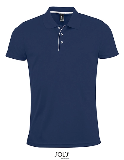 Women´s Sports Polo Shirt Performer zum Besticken und Bedrucken in der Farbe French Navy mit Ihren Logo, Schriftzug oder Motiv.
