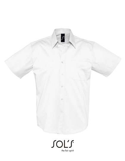 Twill Shirt Brooklyn zum Besticken und Bedrucken in der Farbe White mit Ihren Logo, Schriftzug oder Motiv.