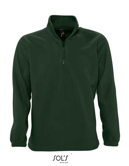 Half-Zip Fleece Ness zum Besticken und Bedrucken in der Farbe Fir Green mit Ihren Logo, Schriftzug oder Motiv.