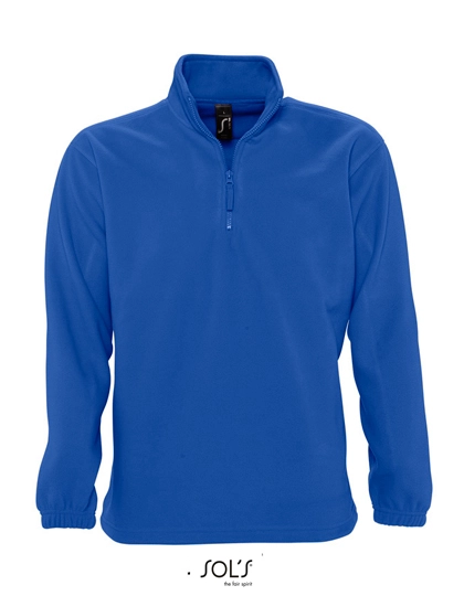 Half-Zip Fleece Ness zum Besticken und Bedrucken in der Farbe Royal Blue mit Ihren Logo, Schriftzug oder Motiv.