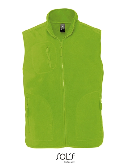 Unisex Fleece Vest Norway zum Besticken und Bedrucken in der Farbe Lime mit Ihren Logo, Schriftzug oder Motiv.