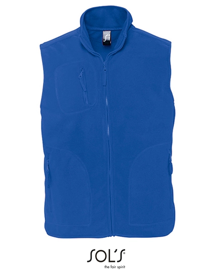 Unisex Fleece Vest Norway zum Besticken und Bedrucken in der Farbe Royal Blue mit Ihren Logo, Schriftzug oder Motiv.