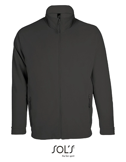 Men´s Micro Fleece Zipped Jacket Nova zum Besticken und Bedrucken in der Farbe Charcoal Grey (Solid) mit Ihren Logo, Schriftzug oder Motiv.