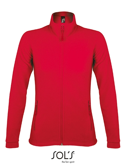 Women´s Micro Fleece Zipped Jacket Nova zum Besticken und Bedrucken in der Farbe Red mit Ihren Logo, Schriftzug oder Motiv.