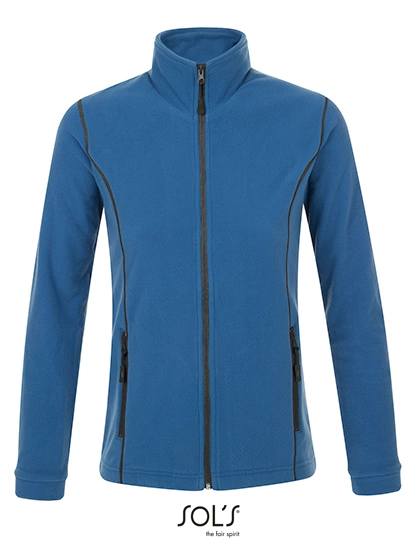 Women´s Micro Fleece Zipped Jacket Nova zum Besticken und Bedrucken in der Farbe Slate Blue-Grey (Solid) mit Ihren Logo, Schriftzug oder Motiv.