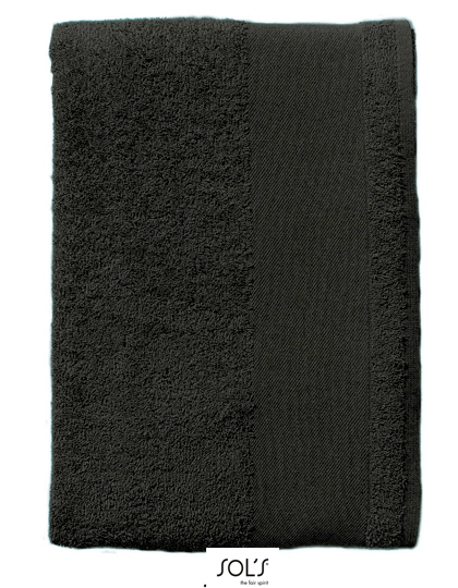 Bath Sheet Bayside 100 zum Besticken und Bedrucken in der Farbe Dark Grey (Solid) mit Ihren Logo, Schriftzug oder Motiv.