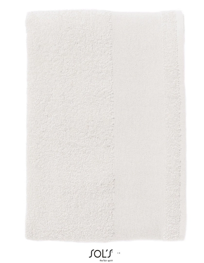 Bath Sheet Bayside 100 zum Besticken und Bedrucken in der Farbe White mit Ihren Logo, Schriftzug oder Motiv.