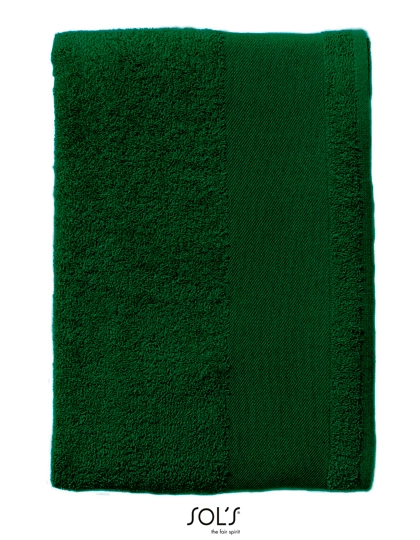 Guest Towel Island 30 zum Besticken und Bedrucken in der Farbe Bottle Green mit Ihren Logo, Schriftzug oder Motiv.