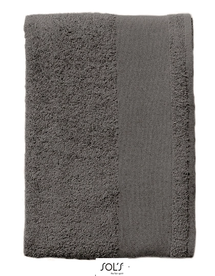 Guest Towel Island 30 zum Besticken und Bedrucken in der Farbe Dark Grey (Solid) mit Ihren Logo, Schriftzug oder Motiv.