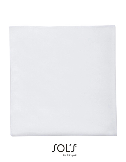 Microfibre Towel Atoll 30 zum Besticken und Bedrucken in der Farbe White mit Ihren Logo, Schriftzug oder Motiv.