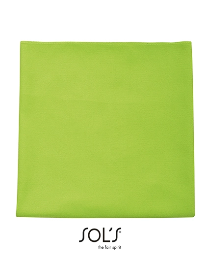 Microfibre Towel Atoll 50 zum Besticken und Bedrucken in der Farbe Apple Green mit Ihren Logo, Schriftzug oder Motiv.