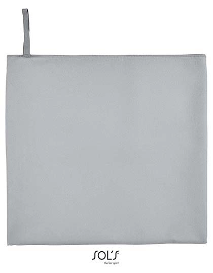 Microfibre Towel Atoll 50 zum Besticken und Bedrucken in der Farbe Pure Grey mit Ihren Logo, Schriftzug oder Motiv.
